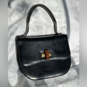 Black Triminghams Bermuda clutch